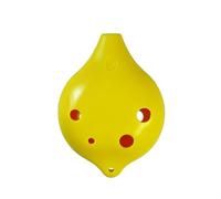 Ocarina de boca corta, instrumento de plástico de ocarina de tono C de 6 agujeros de rango medio, tono AC for práctica principiante (Color : Yellow)