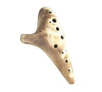 Ocarina de cerámica con 12 orificios, llave Alto C ahumada, Popular, con bisque, instrumento Musical de Ocarina para estudiantes de 12 orificios