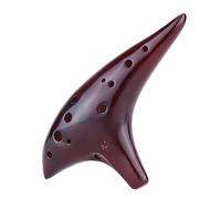 Ocarina de cerámica de 12 agujeros, instrumento musical estilo quemado ahumado con música S e para música r y principiante