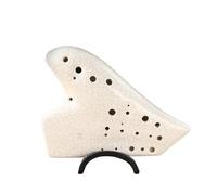 Ocarina De Cerámica De 3 Tubos, Llave Alto C, AC, Triple Ocarina Ahumada, Flauta De Música Avanzada, Instrumentos Musicales Profesionales (Color : C)