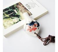 Ocarina de cerámica, instrumento de ocarina, mini ocarina Estilo chino Ocarina de 6 agujeros Tecla C multitono Flauta de silbato de cerámica Artesanías de cerámica Regalos Accesorios for instrumentos