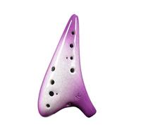 Ocarina De Cerámica Morada, 12 Agujeros, Llave Alto C, AC Ocarina Con Accesorios, Instrumento Musical Profesional Ocarinas