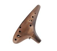 Ocarina de color tierra con llave Alto F de doce agujeros, instrumento Musical de Ocarina para principiantes, estudiante, 12 agujeros, instrumento de ocarina