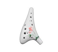 Ocarina de estilo chino de 12 hoyos Ocarina de cerámica de forma elegante en Alto C (Color : D)
