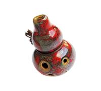 Ocarina de mano compacta de cerámica C de 6 agujeros, instrumento musical para principiantes para rutinas de aula y juego en casa, instrumento de viento de cerámica, instrumento de viento de cerámica