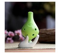 Ocarina De Plástico ABS, Material Respetuoso Con El Medio Ambiente, Llave Alto C De Seis Agujeros, Llave De CA, Ocarina De Resina De Boca Plana (Color : Light green)