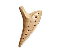 Ocarina De Resina De 12 Agujeros Afinación AC Instrumento Profesional De Tono Medio Con Veta De Madera Para Principiantes Ocarina(Maple Wood)