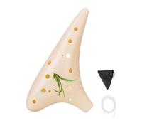 Ocarina de resina de 12 hoyos: diseño liviano con tonos cálidos para intérpretes y entusiastas de la música Flauta de resina de tono claro