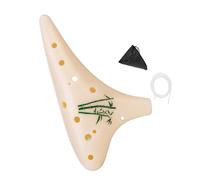 Ocarina de resina de grado profesional: 12 agujeros, tonos claros para estudiantes y portátiles de peso ligero, para viajes, instrumento de viento de madera, resina segura para niños, instrumento