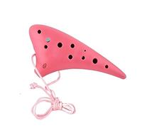 Ocarina De Resina Plástica Con Doce Agujeros, Llave C, Ocarina Triple SC, 12 Agujeros, Para Estudiantes, Aula Principiante (Color : Pink)