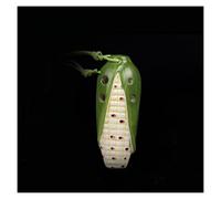 Ocarina de tono alto de cuatro orificios en forma de vegetal Estudiantes principiantes de tono alto de 4 orificios que practican Ocarina Instrumento musical instrumento de ocarina
