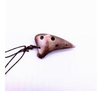 Ocarina en hermosa clave soprano C ligera, portátil y diseñada para un uso fácil por principiantes (caqui)