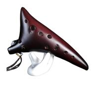 ocarina Flauta De Cerámica CA Profesional Para Principiantes Instrumento Musical De 12 Agujeros Alto Seis Tonos Doce Agujeros Para Estudiantes(A)