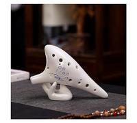 Ocarina Flauta Profesional Para Principiantes, 12 Agujeros, Tono Alto C, Tao Xun, Instrumento Musical (Color : 01)