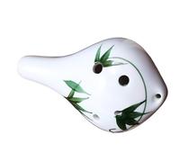 Ocarina Guía Para Principiantes Sobre La Interpretación De La Ocarina Alto En Clave C De 6 Agujeros(Bamboo leaf green)