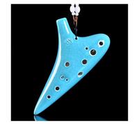 Ocarina Ice Crack Craft Ocarina 12 Agujeros AC Tune Rendimiento Profesional Principiante Ocarina(Blue)