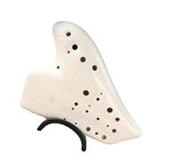 ocarina instrumento 3 Tubos De Cerámica Ocarina Alto C Clave AC Ahumado Triple Ocarina Flauta De Música Avanzada Profesional (Color : 2)