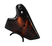 ocarina instrumento 3 Tubos De Cerámica Ocarina Alto C Clave AC Ahumado Triple Ocarina Flauta De Música Avanzada Profesional (Color : 3/4)