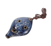 Ocarina instrumento agujero práctica de viento principiante hoja flauta colgante de porcelana música Ocarin Ocarinas regalos