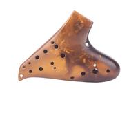 ocarina instrumento Cerámica Ocarina Doble 12 Agujeros Instrumento Profesional Calibre Flauta Transversal Ocarina (Color : AC)