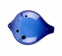 Ocarina instrumento Curso Introductorio Profesional De Ocarina De Cerámica De 6 Agujeros Para Principiantes Con Materiales Didácticos(SC Blue)