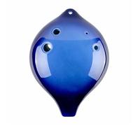 Ocarina instrumento Curso Introductorio Profesional De Ocarina De Cerámica De 6 Agujeros Para Principiantes Con Materiales Didácticos(AC Blue)