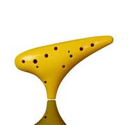 Ocarina - Instrumento de resina plástica de 12 agujeros para principiantes, color azul y blanco (1)