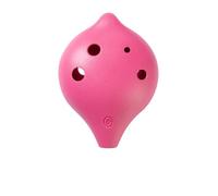 ocarina instrumento Estudiante Principiante Instrumento Musical De Cerámica De Plástico De 6 Agujeros Ocarina AC Alto C (Color : Pink)