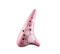 ocarina instrumento Fengya Ocarina 12-hole alto C tone relief ceramic ocarina musical instrument student beginner ocarina(Color:3)