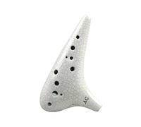 ocarina instrumento Fengya Ocarina 12-hole alto C tone relief ceramic ocarina musical instrument student beginner ocarina(Color:7)