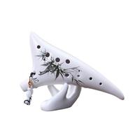 ocarina instrumento Flauta De Cerámica CA Profesional Para Principiantes Instrumento Musical De 12 Agujeros Alto Seis Tonos Doce Agujeros Para Estudiantes(B)