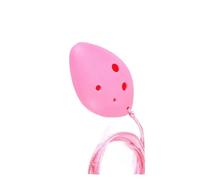 ocarina instrumento Flauta Ocarina Colorida, 6 Agujeros C, Cerámica Del Tiempo, Mini Flauta Ocarina, Instrumentos Musicales (Color : Pink)