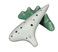 Ocarina Instrumento Instrumento De Rendimiento Profesional Para Principiantes Ocarina Triple De 12 Agujeros En Tecla SF Y Tecla F(White)