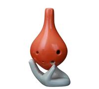 ocarina instrumento Instrumento Musical De Flauta Ocarina Alto ToneC De Plástico De 6 Agujeros Con Cuerda Colgante Para Principiantes (Color : Orange)