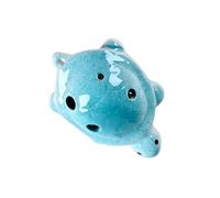 Ocarina instrumento Lindo Instrumento De Ocarina De 6 Agujeros Hecho A Mano Con Un Tono Agradable Que Cambia De Color En El Horno(SKY BLUE)