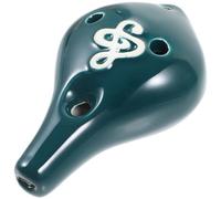 Ocarina Instrumento musical Cerámica portátil Principiante Cerámica for adultos Pequeño (Color : Green)