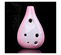 Ocarina Instrumento Ocarina AC De 6 Hoyos Para Enseñar Rendimiento Profesional Ocarina Para Principiantes Con Apertura Frontal(Pink)