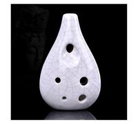 Ocarina Instrumento Ocarina AC De 6 Hoyos Para Enseñar Rendimiento Profesional Ocarina Para Principiantes Con Apertura Frontal(White)