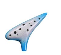 ocarina instrumento Ocarina Azul Degradado De 12 Hoyos Con Timbre Preciso Y Hermoso Sonido Hecha De Cerámica