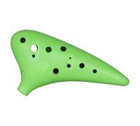 ocarina instrumento Ocarina De 12 Agujeros 4 Colores Plástico ABS Instrumento Musical Fácil De Aprender Y Transportar Para Amantes De La Música(Green)