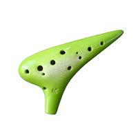ocarina instrumento Ocarina De 12 Agujeros Afinada En C Instrumento De Ocarina Para Principiantes Adultos Interpretación Profesional(Green)