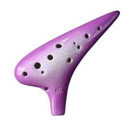 ocarina instrumento Ocarina De 12 Agujeros Afinada En C Instrumento De Ocarina Para Principiantes Adultos Interpretación Profesional(Purple)