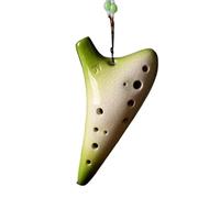 ocarina instrumento Ocarina De 12 Agujeros Con Degradado Azul Y Clave C Alto AC Ocarinas Didácticas Ocarina Of TimeInstrumento Musical Nacional(Green)