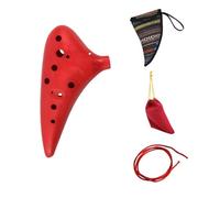 Ocarina instrumento Ocarina De 12 Agujeros Con Llave En C Y Bolsa De Estilo Étnico De Resina ABS Para Práctica Profesional De Cerámica Xun(2)