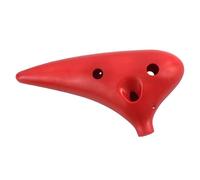 ocarina instrumento Ocarina De 12 Agujeros, Instrumento Musical De Ocarinas De Plástico De 4 Colores, Fácil De Aprender Y Llevar Para Amantes De La Música Y Principiantes (Color : Red)
