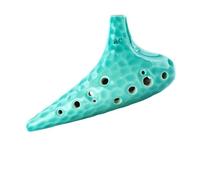Ocarina instrumento Ocarina De 12 Agujeros Profesional Para Enseñanza De Música Para Principiantes(Green SC Treble C)