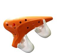ocarina instrumento Ocarina De 12 Hoyos De Plástico Agudo SC Estudiante Principiantes Entrada C Clave Instrumento Étnico Naranja