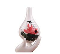 ocarina instrumento Ocarina de 6 hoyos que toca un instrumento musical étnico con una superficie de flores pintada a mano para el comienzo de la temporada escolar(Color:3)