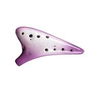 ocarina instrumento Ocarina Degradado Azul 12 Agujeros Llave Alto C/CA Enseñanza Para Principiantes Ocarina Del Tiempo Instrumento Musical Nacional Regalos (Color : Purple)