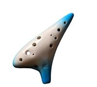 ocarina instrumento Ocarina Degradado Azul 12 Agujeros Llave Alto C/CA Enseñanza Para Principiantes Ocarina Del Tiempo Instrumento Musical Nacional Regalos (Color : Blue)